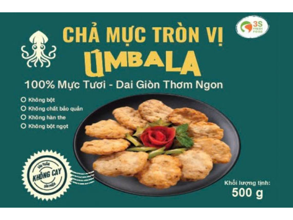 Chả Mực Tròn Vị Không Cay - Úmbala 500g
