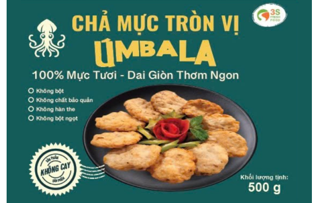 Chả Mực Tròn Vị Không Cay - Úmbala 500g